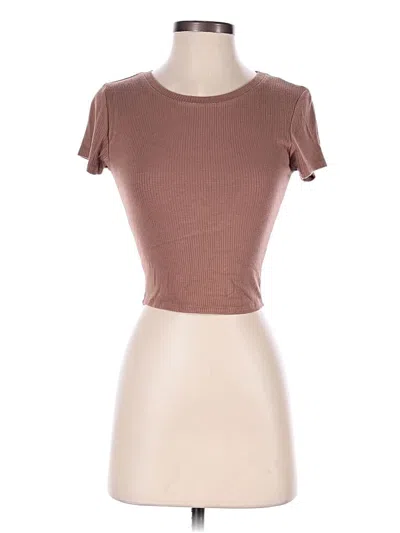 Pre-owned Bozzolo Short Sleeve Turtleneck In Brown