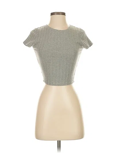 Pre-owned Bozzolo Short Sleeve Turtleneck In Gray
