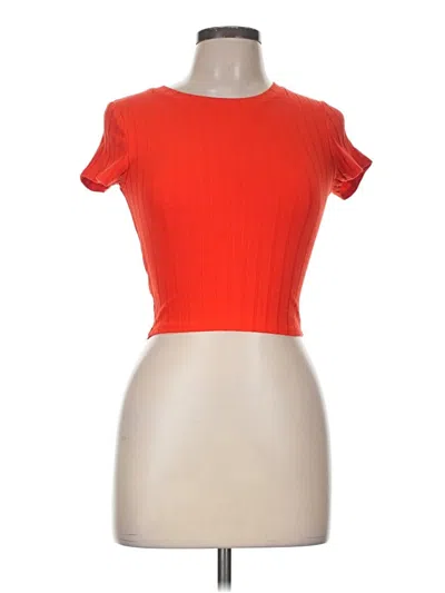 Pre-owned Bozzolo Short Sleeve Turtleneck In Orange
