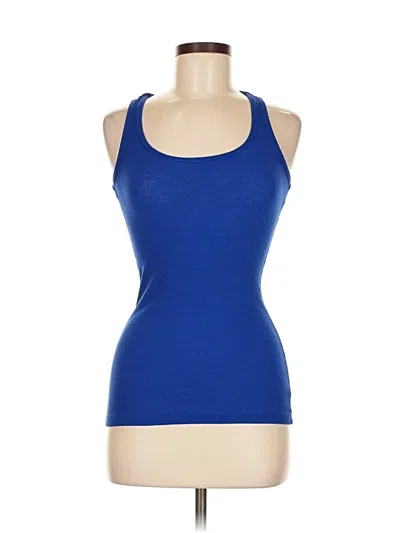 Pre-owned Bozzolo Tank Top Blue Halter Neckline Tops