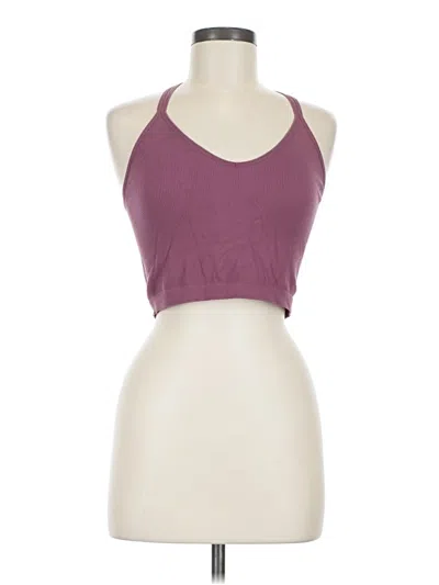 Pre-owned Bozzolo Tank Top Burgundy Halter Neckline Tops