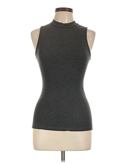 Pre-owned Bozzolo Tank Top Gray Halter Neckline Tops