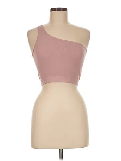Pre-owned Bozzolo Tank Top Pink One Shoulder Neckline Tops