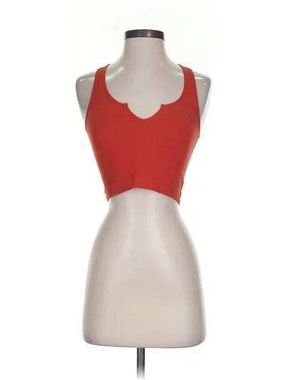 Pre-owned Bozzolo Tank Top Red Strapless Neckline Tops