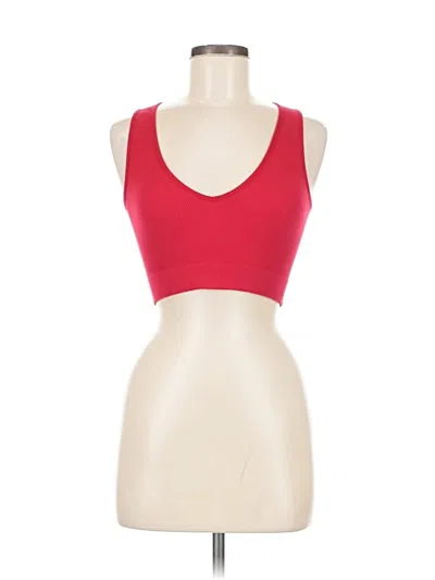 Pre-owned Bozzolo Tank Top Red Strapless Neckline Tops