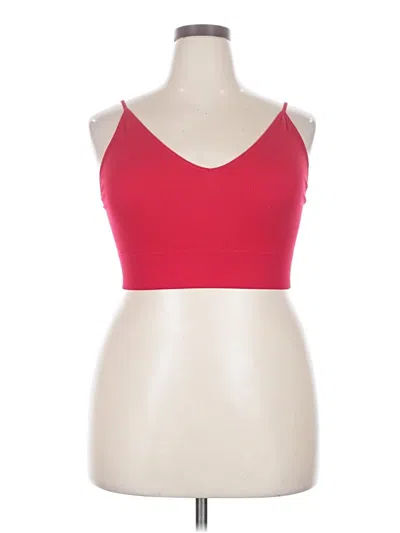 Pre-owned Bozzolo Tank Top Red Strapless Neckline Tops
