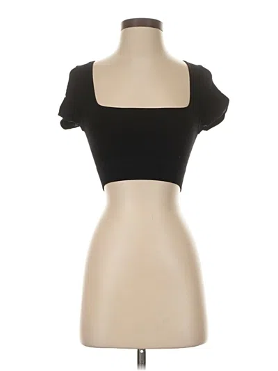 Pre-owned Bozzolo Tube Top Black Square Neckline Tops