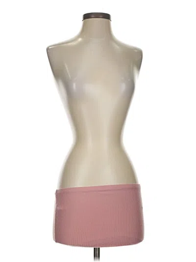 Pre-owned Bozzolo Tube Top Pink Strapless Neckline Tops