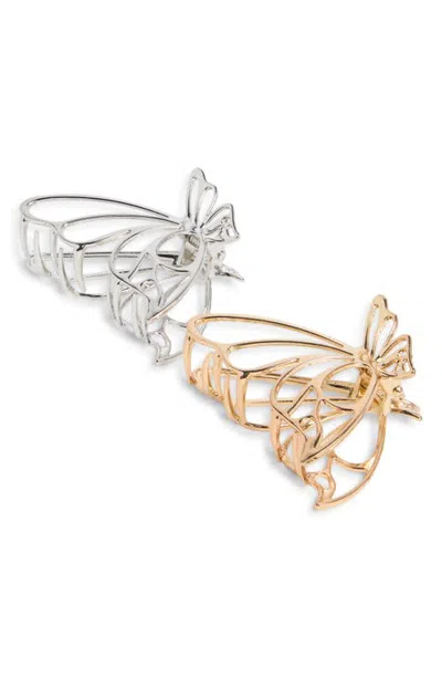 Bp. 2-pack Butterfly Hair Claw Clips In Multi