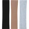 Bp. 3-pack Soft Rib Headbands In Grey- Brown- Black