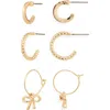 Bp. 3 Pairs Of Hoop Earrings