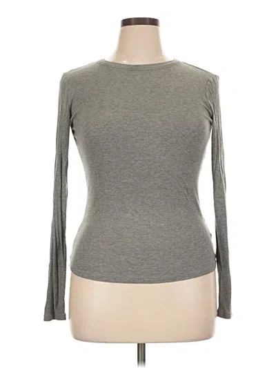 Pre-owned Bp. 3/4 Sleeve T-shirt In Gray