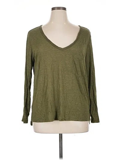 Pre-owned Bp. 3/4 Sleeve T-shirt In Green