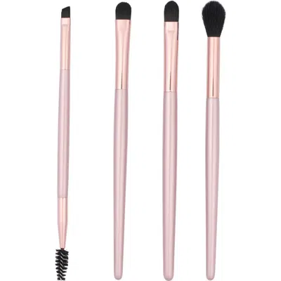 Bp. 4-piece Eye & Brow Makeup Brush Set In Pink