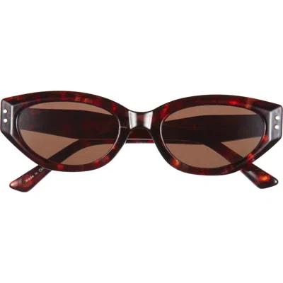 Bp. 50mm Oval Sunglasses In Burgundy