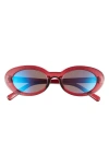 Bp. 50mm Round Sunglasses In Red