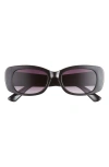 Bp. 52mm Rectangular Sunglasses In Black