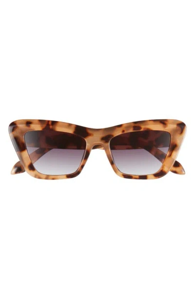 Bp. 53mm Gradient Cat Eye Sunglasses In Milky Tort