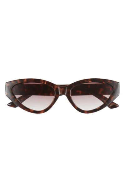 Bp. 53mm Gradient Cat Eye Sunglasses In Brown