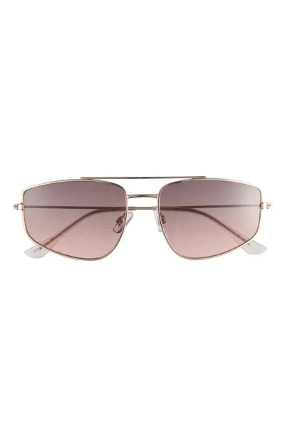 Bp. 53mm Square Aviator Sunglasses In Pink