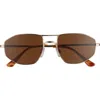 Bp. 54mm Aviator Sunglasses In Gold