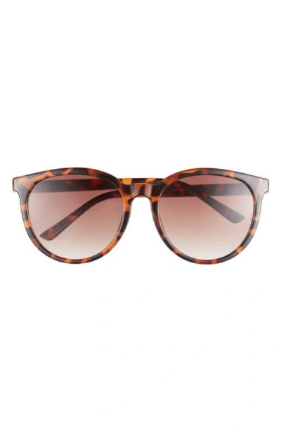 Bp. 54mm Classic Round Sunglasses In Brown