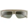 Bp. 55mm Rectangular Sunglasses In Milky Grey
