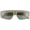 Bp. 55mm Rectangular Sunglasses In Milky Grey