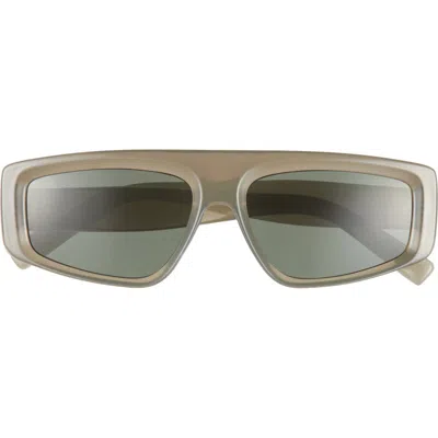 Bp. 55mm Rectangular Sunglasses In Milky Grey