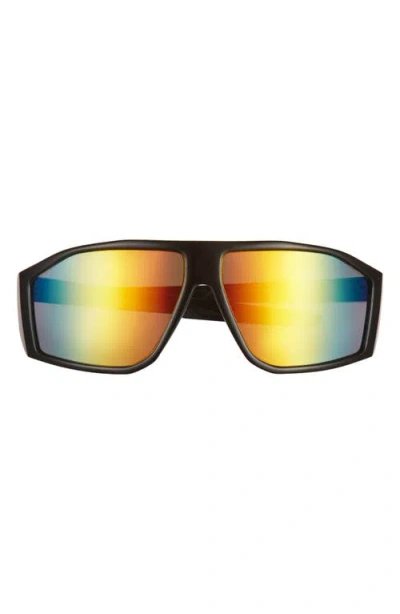 Bp. 62mm Sport Shield Sunglasses In Black- Red