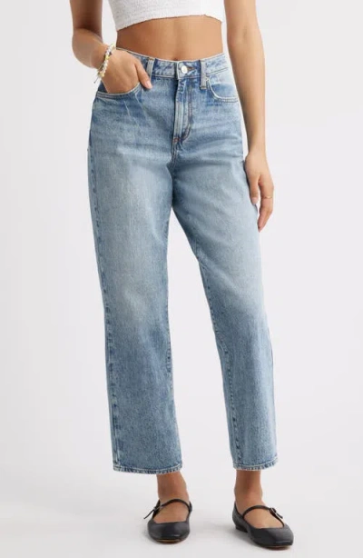 Bp. '90s High Waist Ankle Straight Leg Jeans In Antonio Vintage Wash