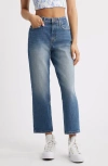 Bp. '90s High Waist Ankle Straight Leg Jeans In Valentino Wash