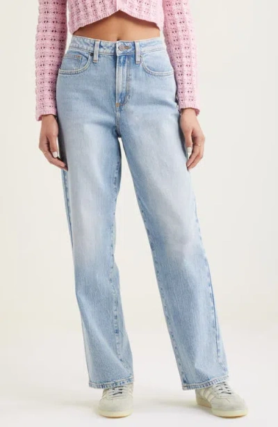 Bp. '90s High Waist Straight Leg Jeans In Riviera Wash