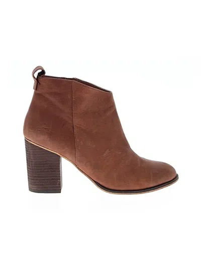 Pre-owned Bp. Ankle Boots In Brown