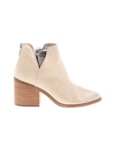 Pre-owned Bp. Ankle Boots In White