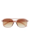 Bp. Aviator Sunglasses In Clear Pink
