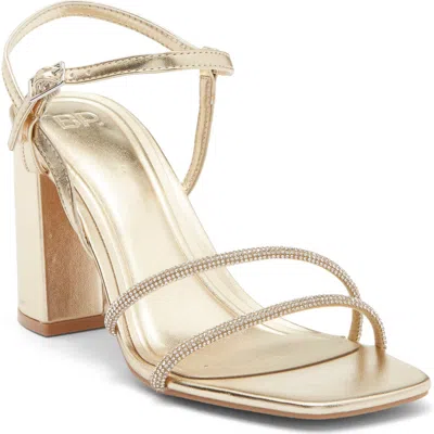 Bp. Ayla Heeled Sandal In Gold Metallic Stones
