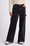 Bp. Baggy Carpenter Jeans In Warm Black