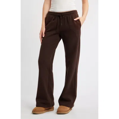 Bp. Baggy Flare Leg Sweatpants In Brown