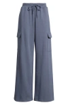 Bp. Baggy Wide Leg Cargo Sweatpants In Blue