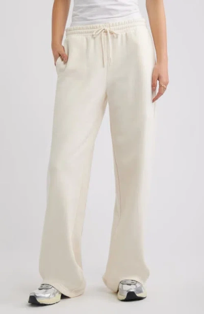 Bp. Baggy Wide Leg Sweatpants In White