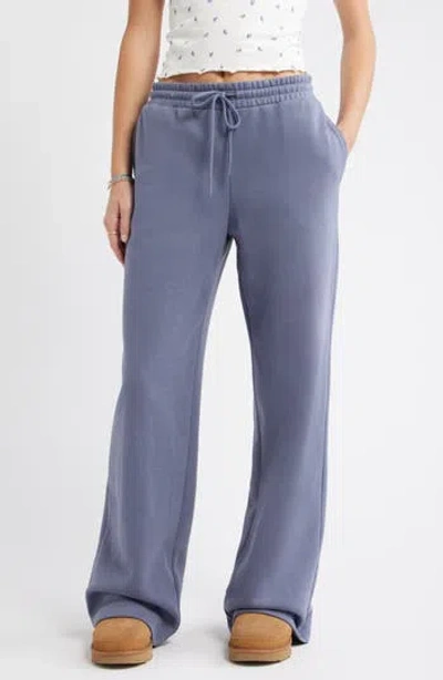 Bp. Baggy Wide Leg Sweatpants In Grey Folkstone