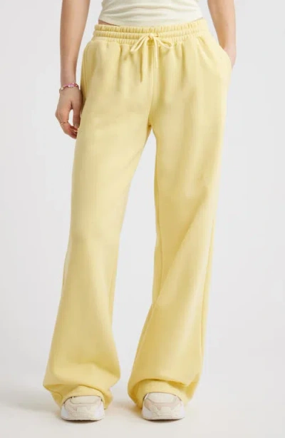 Bp. Baggy Wide Leg Sweatpants In Yellow