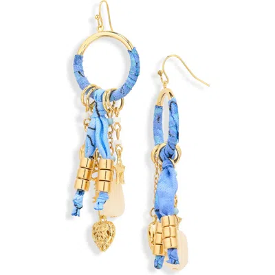 Bp. Bandana Charm Drop Earrings In Blue