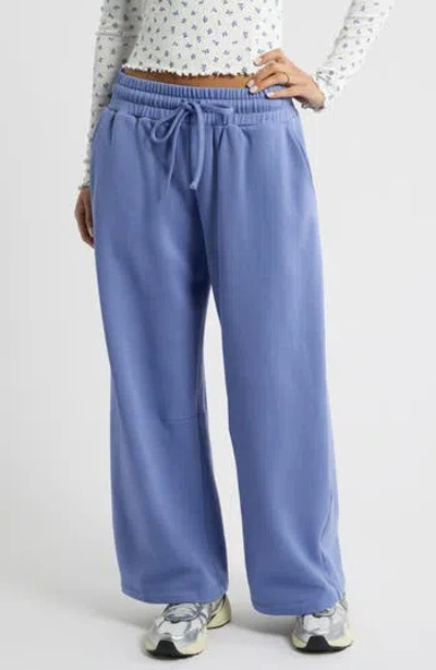 Bp. Barrel Leg Fleece Sweatpants In Blue