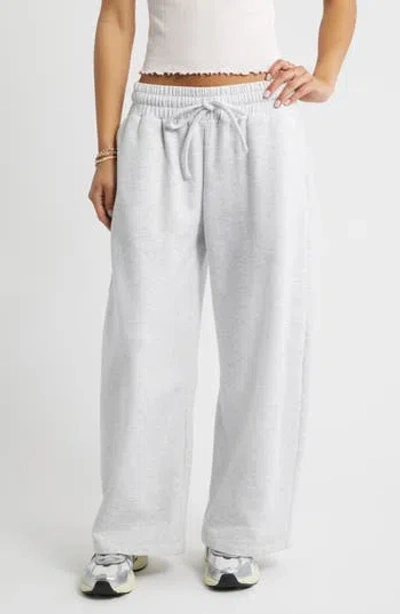 Bp. Barrel Leg Fleece Sweatpants In Gray