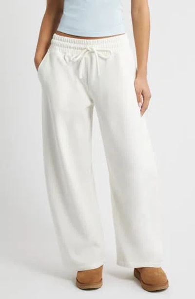 Bp. Barrel Leg Fleece Sweatpants In White