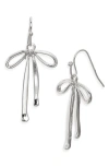 Bp. Bow Drop Earrings In Silver