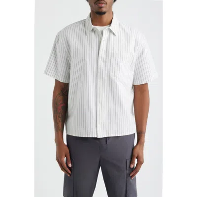 Bp. Boxy Crop Oxford Button-up Shirt In Multi