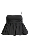 Bp. Bubble Hem Babydoll Camisole In Black